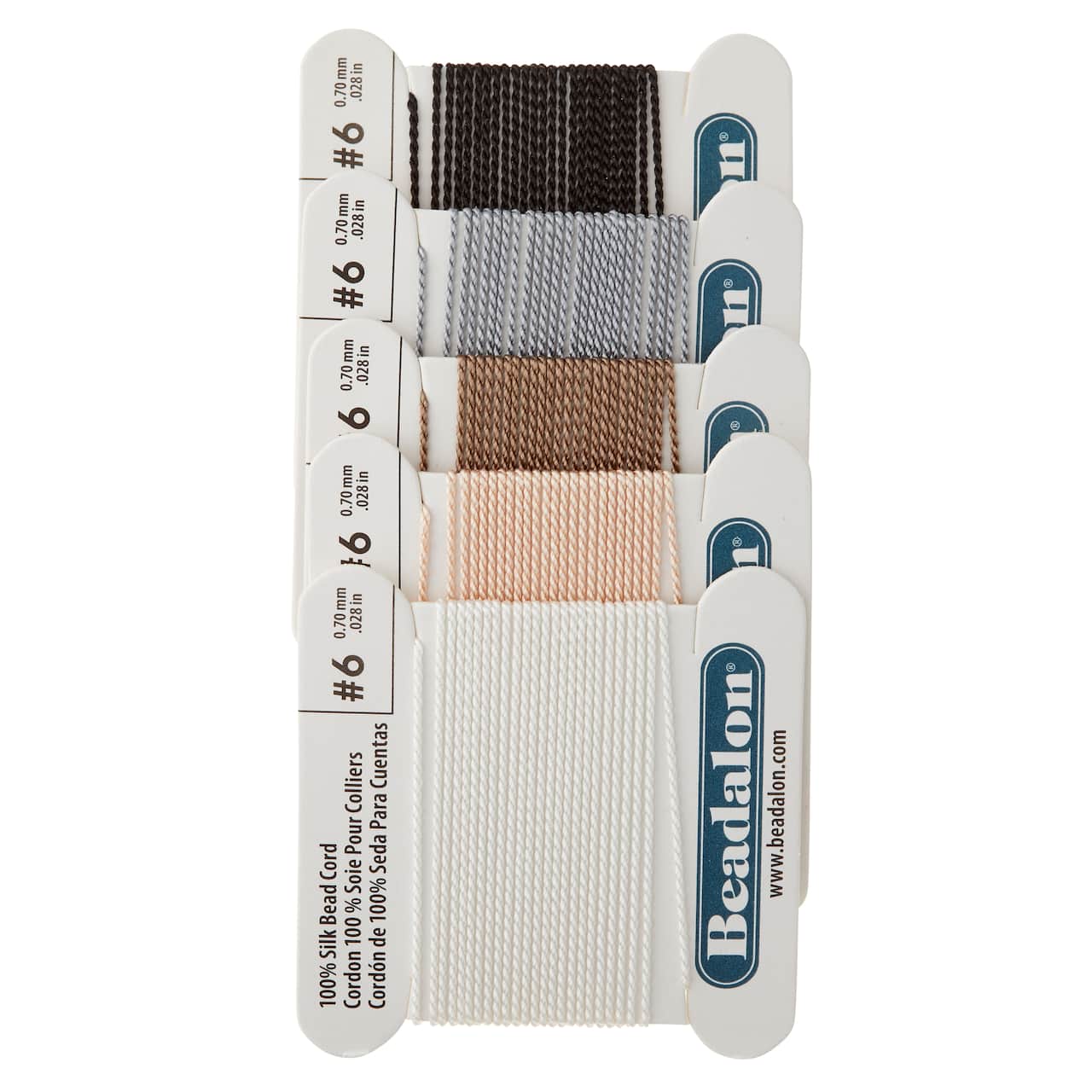 Beadalon® Size 6 Earth Tone Silk Bead Cord